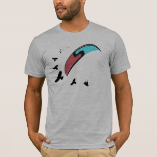 Gleitschirmfliegen mit Bussard T-Shirt