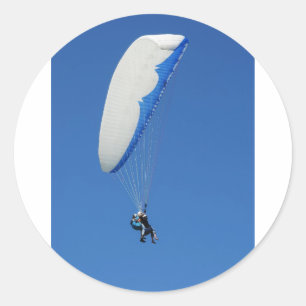 Gleitschirmfliegen Runder Aufkleber