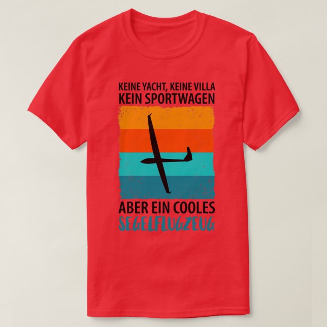 Gleitschirmflieger-Flugzeug 24 T-Shirt (Design vorne)