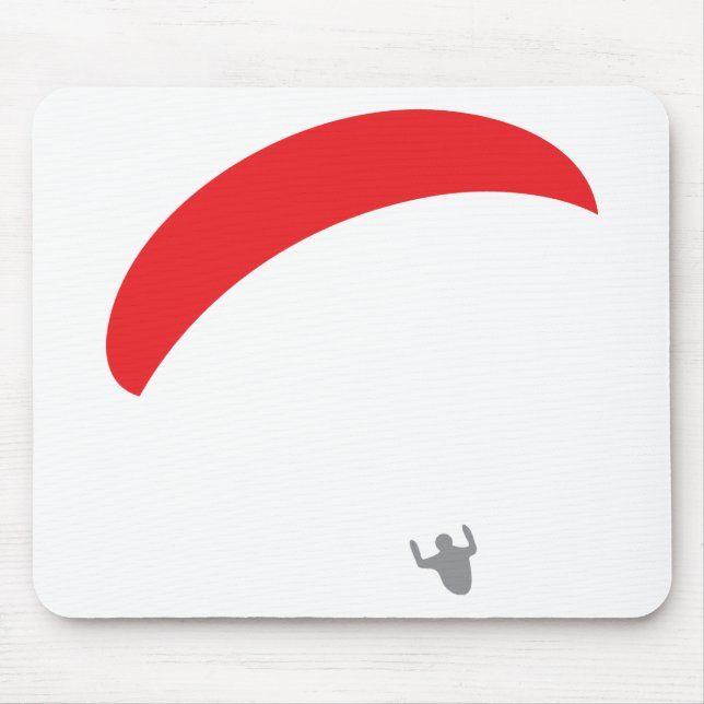 Gleitschirmrot - Gleitschirmfliegen Mousepad (Vorne)