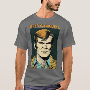 Glen Campbell Retro Style Lüfterdesign T-Shirt