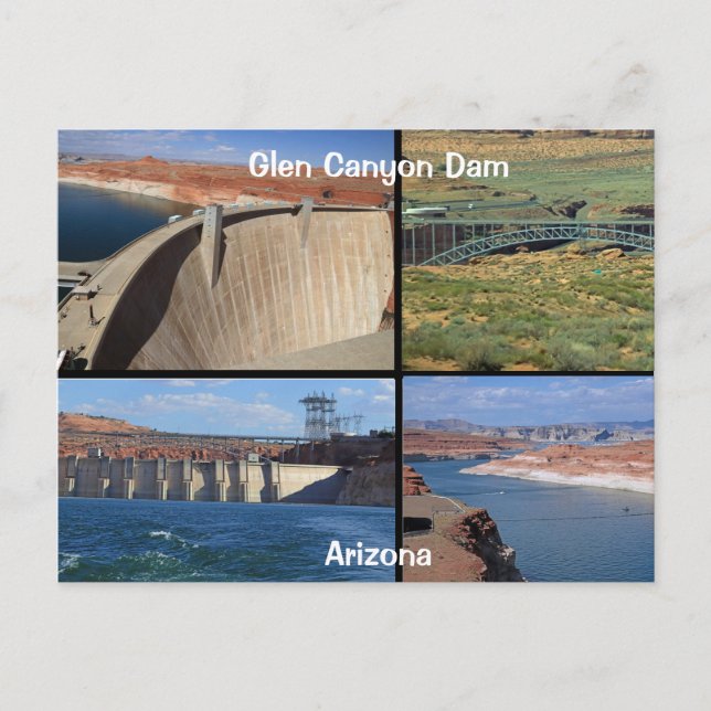 Glen Canyon Dam Postkarte (Vorderseite)