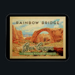 Glen Canyon National Recreation Vintage Magnet<br><div class="desc">Vintage Reise Stil Glen Canyon National Recreation Area Bild mit dem Bogen,  das Rainbow Bridge National Monument in Utah ist.</div>