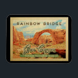 Glen Canyon National Recreation Vintage Magnet<br><div class="desc">Vintage Reise Stil Glen Canyon National Recreation Area Bild mit dem Bogen,  das Rainbow Bridge National Monument in Utah ist.</div>