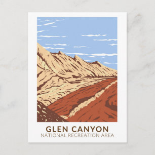 Glen Canyon Navajo Sandstone Vintag Postcard Postkarte