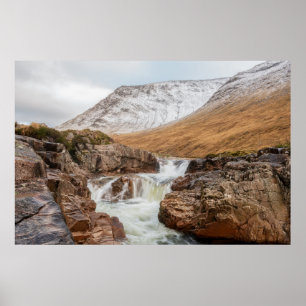 Glen Etiv Wasserfall Poster