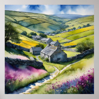"Glen Garlands" Landschaft Yorkshire Dales Scene