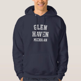 Glen Haven Michigan Printed Hoodie