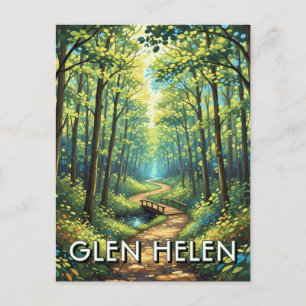 Glen Helen Nature Preserve Ohio Reise Postkarte
