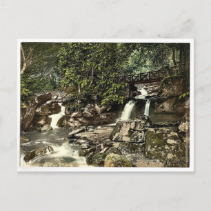 Glen Lyn., Wasserfälle und obere Brücke, Lynton un Postkarte