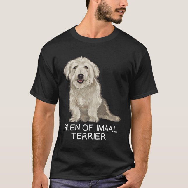 Glen of Imaal Terrier Crazy Dog T-Shirt (Vorderseite)