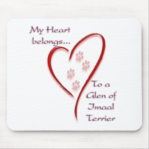 Glen of Imaal Terrier Heart Belongs Mousepad