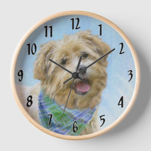 Glen of Imaal Terrier Malerei - Originale Hundekun Uhr