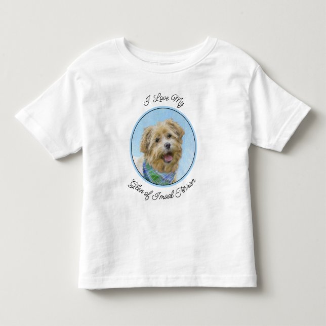 Glen of Imaal Terrier Painting - Original Dog Art Kleinkind T-shirt (Vorderseite)
