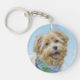 Glen of Imaal Terrier Painting - Original Dog Art Schlüsselanhänger