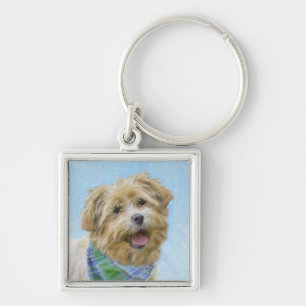 Glen of Imaal Terrier Painting - Original Dog Art Schlüsselanhänger