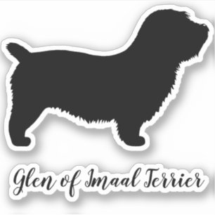 Glen of Imaal Terrier Sticker de race de chien Sil