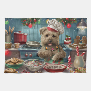 Glen of Imaal Terrier Weihnachtsbäckerei: Festlich Geschirrtuch