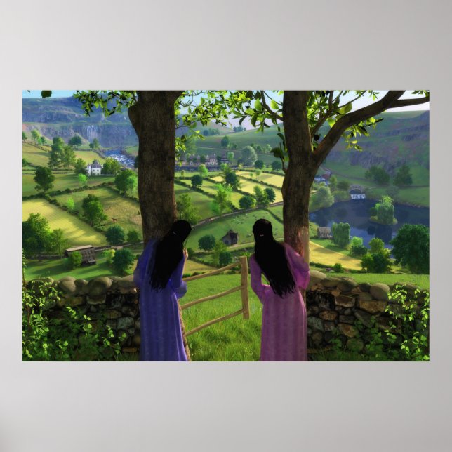 Glen of the Twins Print Poster (Vorne)