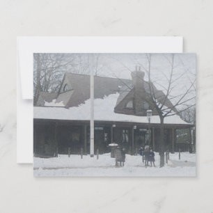 Glen Ridge NJ Post Office Bahnhof 1910s Postkarte