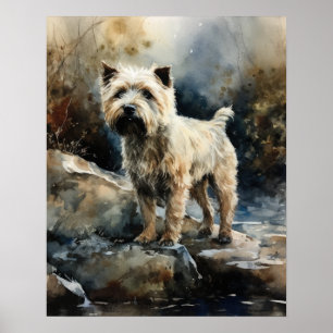 Glen von Imaal Terrier Dog Art Print Poster