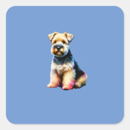 Glen von Imaal Terrier Dog Quadratischer Aufkleber