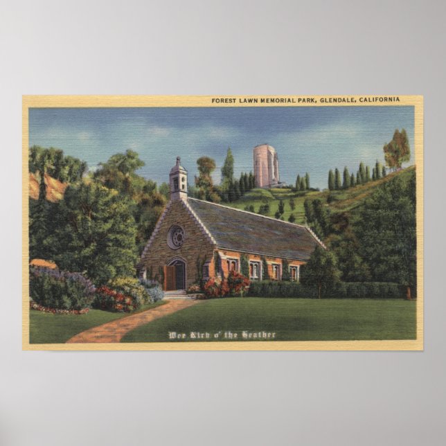Glencairn, Replik der Kirche von Annie Laurie Poster (Vorne)