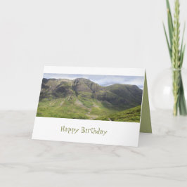 Glencoe Mountain Pass Panorama Aussicht Karte
