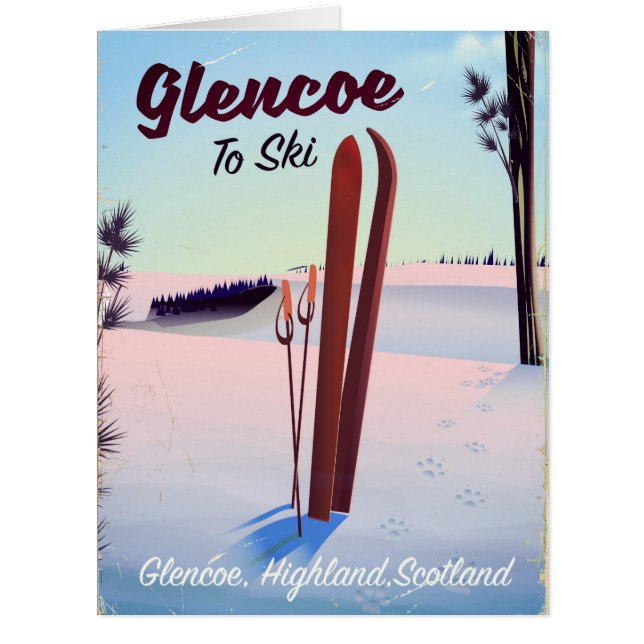 Glencoe to Ski travel poster (Vorderseite)