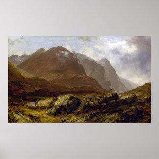 Glencoe von Horatio McCulloch Poster