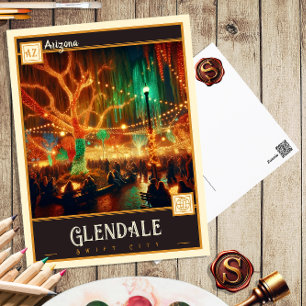 Glendale, Arizona   Vintage Postkarte