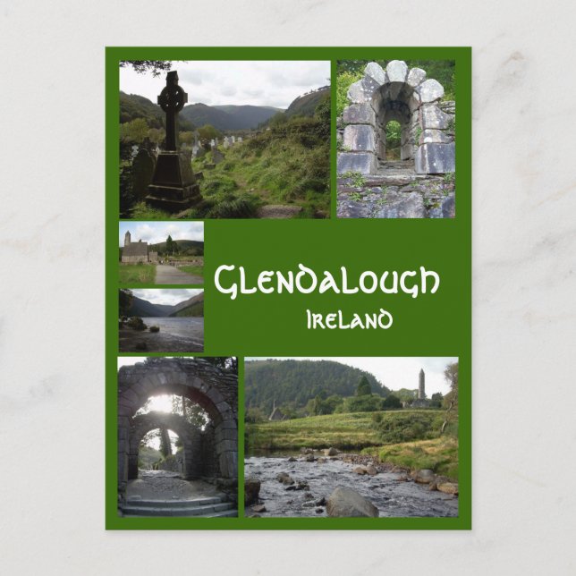 Glendalough Collage Postkarte (Vorderseite)