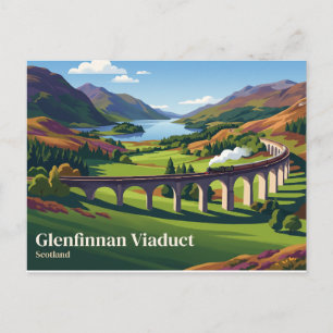 Glenfinnan-Viadukt Schottland Postkarte