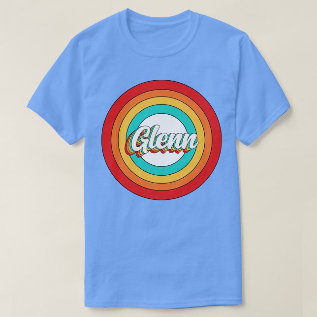 Glenn Name Shirt Vintag Glenn Circle (Design vorne)