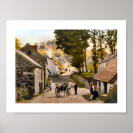 Glenoe Village, Landkreis Antrim, Irland Poster