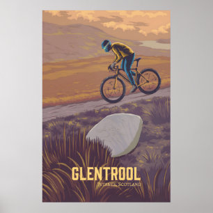 Glentrool Mountainbike-Reiseplakat Poster