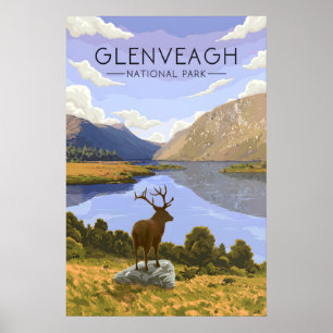 Glenveagh Nationalpark Irland Reiseplakat Poster
