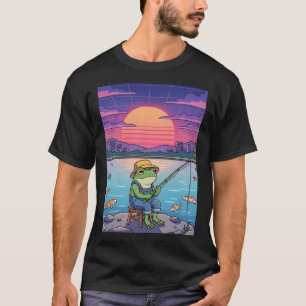 Glenville Lake NC Retro Sonnenuntergang T-Shirt