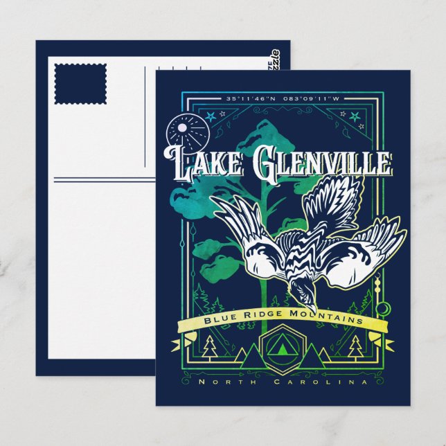 Glenville North Carolina Geobird Postkarte (Vorne/Hinten)