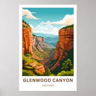Glenwood Canyon Colorado Reisen Print Poster