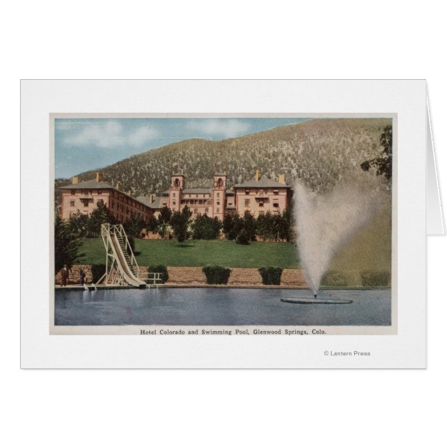 Glenwood Springs, CO - Ansicht des Hotels CO & Poo (Vorderseite (Horizontal))