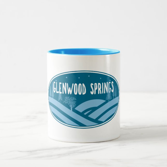 Glenwood Springs Colorado Außenbereich Zweifarbige Tasse (Mittel)