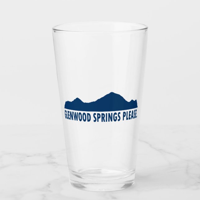 Glenwood Springs Colorado Bitte Glas (Vorderseite)