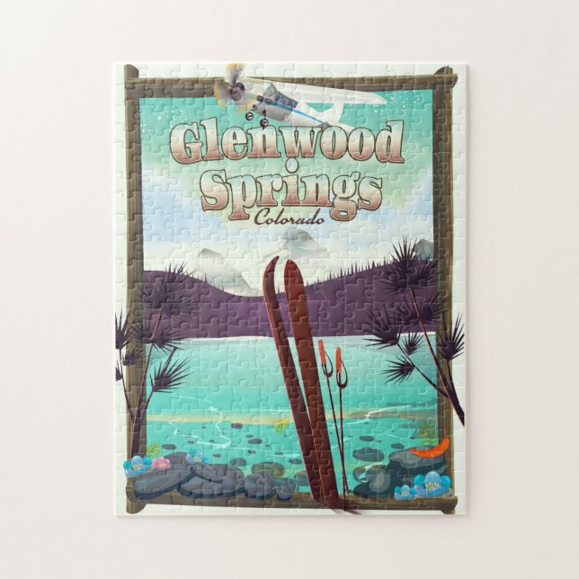 Glenwood Springs Colorado Ski Poster. (Vertikal)