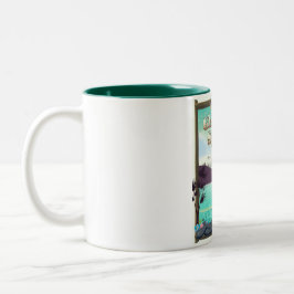 Glenwood Springs Colorado Ski Poster. Zweifarbige Tasse