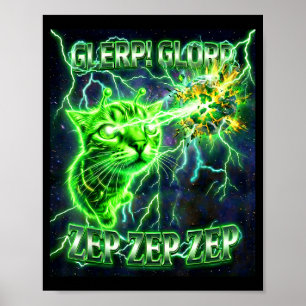 Glerp Glorp Lustiger Außerirdischer Gnarp Alien-Ka Poster