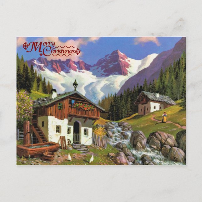 Gletcherwelt, Schweiz Postkarte (Vorderseite)