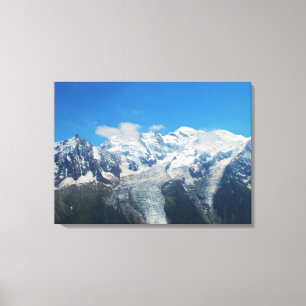 Gletscher auf dem Mont Blanc Leinwanddruck