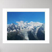 Gletscher auf dem Mont Blanc