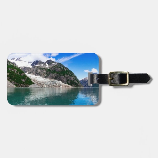 Gletscher-Gepäckmarke Gepäckanhänger (Vorderseite horizontal)